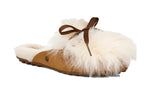 (WMNS) UGG Shaine Fluff Cozy Flat Plush Casual Slipper Brown 1105316-CHE