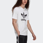 adidas originals Adicolor Classics Large Logo Printing Sports Round Neck Short Sleeve White H06644