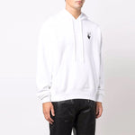 Men's Off-White FW21 Logo Pattern Drawstring Loose Fit White OMBB085F21FLE0110110