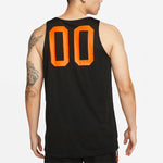 Men's Nike Sports Creative Printing Running Basketball Jersey/Vest Black DH6756-352