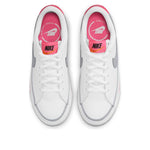 (GS) Nike Court Legacy 'White Pink Prime Light Smoke Grey' DA5380-111
