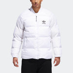 adidas originals Baseball Collar Casual Sports Stay Warm Down Jacket White BR4799