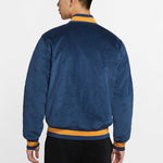 Nike SB Skateboard corduroy Skateboard Sports Logo Jacket Navy Blue Dark  CK5445-410