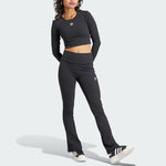 (WMNS) adidas Essentials Rib Long Sleeve Tee 'Black' II8055
