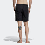 adidas originals 3-stripes Swim Sports Causual Ventilate Stripe Short Pant Male Black ED6045
