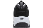 (WMNS) Skechers D lites Sneakers Black/Silver 11930-BLK