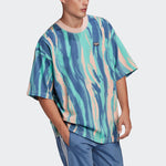 adidas originals Grx Dtc Tee Aop Large Printing Round Neck Sports Short Sleeve GN3319