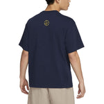Nike Cartoon Flowers Logo Pattern Printing Round Neck Short Sleeve Blue DV0683-419