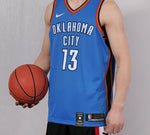 Nike NBA Basketball Jersey SW Fan Edition Oklahoma City Thunder Paul George No. 13 Blue 864497-409