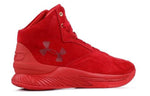 Under Armour Curry 1 Lux Mid Suede 'Triple Red' 1298701-600