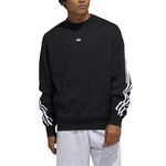 adidas originals 3-Stripes Wrap CR Crewneck Black FM1522
