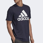 adidas MH BOS Tee Round-neck Short-sleeve Tee Men Dark Blue FT0095