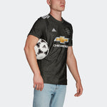 adidas MUFC A JSY 20-21 Season Manchester United Away SW Fan Edition Sports Short Sleeve Jersey Green EE2378