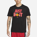 Nike Just Do It Alphabet Printing Round Neck Short Sleeve Black DV1213-010