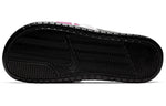 (WMNS) Nike Benassi JDI Print 'Black Active Fuchsia' 618919-030