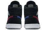 Air Jordan 1 Mid 'Multicolor Swoosh Black' 554724-065