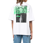 Men's Off-White FW22 Alphabet Printing Round Neck Short Sleeve Version White T-Shirt OMAA120F22JER0070170