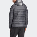 adidas Varilite 3s H J Stay Warm Outdoor logo hooded down Jacket Black DZ1420