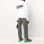 Men's Off-White White Wavy Logo Slogan Printing OMBB037R20E300040110