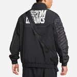 Men's Nike x ACRONYM Crossover Mens Nrg Cs Woven Jacket Printing Zipper Stand Collar Asia Edition Black CZ4669-010