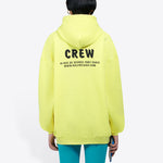 (WMNS) Balenciaga Crew Printing Hoodie Yellow 578135TIV757072