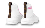 (WMNS) LOUIS VUITTON Squad Trainer Boots 'White Pink Brown' 1A9403
