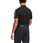 Men's adidas Colorblock Golf Sports Half Turtleneck Short Sleeve Black T-Shirt HA3120