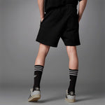 adidas originals Blue Version Solid Color Lacing Athleisure Casual Sports Shorts Black H33447