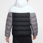 Nike Sportswear NSW Down Fill Colorblock Casual Sports Hooded Jacket Down Jacket Black White CU0226-100