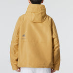 Men's adidas Th Protek Wvjkt Colorblock Athleisure Casual Sports Hooded Jacket Brown Yellow HM5167