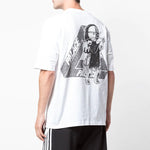 PALACE U Figure Black Back Printing Short Sleeve Unisex White P17TS106