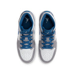 (GS) Air Jordan 1 Mid 'Cement True Blue' DQ8423-014