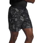 Nike Full Print Pattern Casual Sports Straight Running Shorts Men's Black AT7808-010