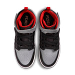 (GS) Air Jordan 1 Hi FlyEase 'Black Cement Grey Red' DC7986-010