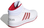 (WMNS) adidas Hoops 2.0 Mid 'White Red' FW5695