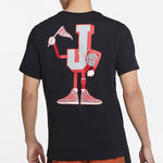 Air Jordan AJ23 MENS Varsity Sports Crew-neck Short Sleeve Black CV3410-010