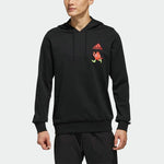 adidas Isc Gfx Swt I Embroidered Printing hooded Knit Sports Pullover Black FP7995