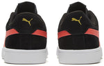 PUMA Smash V2 Retro Casual Skateboarding Shoes Unisex Black coral red 364989-39