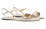 (WMNS) Gucci Double G Leather Sandal 'White' 524631-A3N00-9022