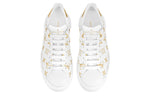 (WMNS) LOUIS VUITTON Time Out Sneakers 'White with Gold Monogram' 1A8TAA