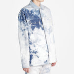Off-White Colour Colour Rendering Ink Lapel Loose Denim Jacket Men White OMYD017R203860201414