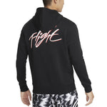 Air Jordan Graphic Fleece Pullover Flight Hoodie 'Black' DQ7506-011