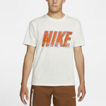 Nike Solid Color Large Logo Printing Breathable Short Sleeve White DO6369-133