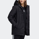 adidas neo M Down Parka Logo Multiple Pockets hooded With Down Feather Jacket Black HF0505