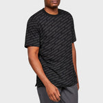 Men's Under Armour UA Unstoppable Wordmark Short Sleeve Black T-Shirt 1345563-001