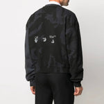 Off-White SS21 Camouflage Printing Logo Round Neck Black OMBA035R21FLE0011009