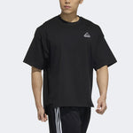adidas M Badge Tee Sports Round Collar Male Black HA3648