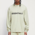 Fear of God Essentials FW20 Long Sleeve Logo Tee 'Sage' FOG-FW20-303