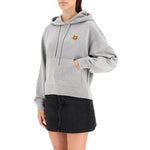 (WMNS) KENZO FW20 Small Tiger Head Loose hooded Long Sleeves Hoodie Pearl Gray FA62SW7774MD-94