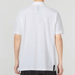 adidas Wj Solid Color Logo Micro Mark Athleisure Casual Sports Short Sleeve Polo Shirt White HE5166